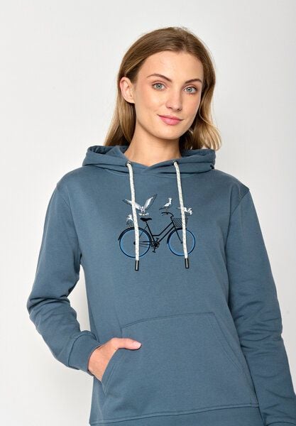 GREENBOMB Bike Seagulls Chipper - Gemütlicher Hoodie aus Bio-Baumwolle / hochwertiger Print / GOTS / Fair & Vegan von GreenBomb