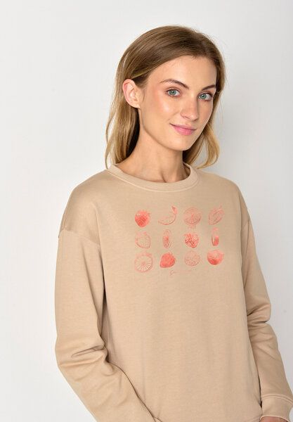 GREENBOMB Bike Strawberry Canty - Gemütliches Sweatshirt aus Bio-Baumwolle / hochwertiger Print / GOTS / Fair & Vegan von GreenBomb