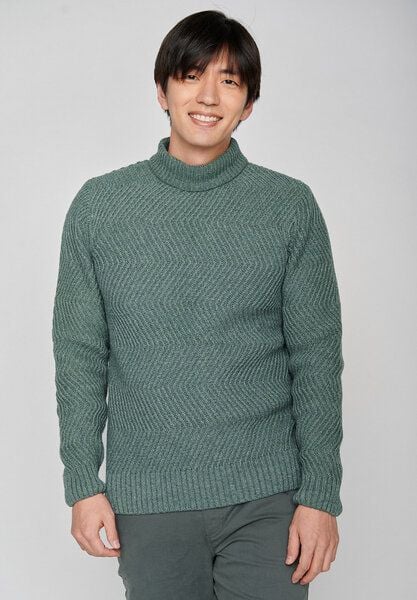 GREENBOMB Go - Bequemer Strickpullover aus einem Woll Mix / GOTS / Fair von GreenBomb