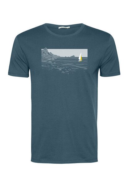 GREENBOMB Nature Cliffsail Guide - Sportliches T-Shirt aus Bio-Baumwolle / hochwertiger Print / GOTS / Fair & Vegan von GreenBomb