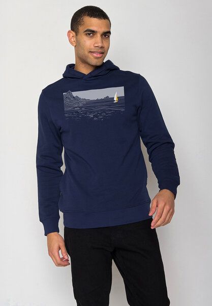 GREENBOMB Nature Cliffsail Star - Kuschliger Hoodie aus Bio-Baumwolle / hochwertiger Print / GOTS / Fair & Vegan von GreenBomb