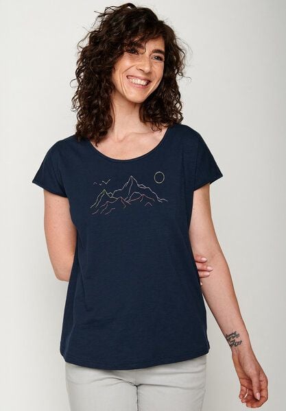 GREENBOMB Nature Contours Cool - Sportliches T-Shirt aus Bio-Baumwolle / hochwertiger Print / GOTS / Fair & Vegan von GreenBomb