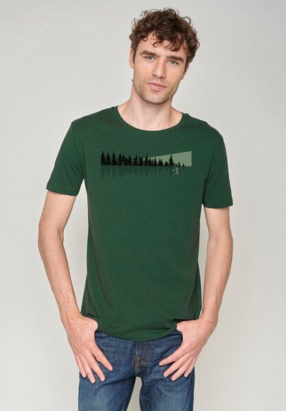 GREENBOMB Nature Ice Fishing Guide - Sportliches T-Shirt aus Bio-Baumwolle / hochwertiger Print / GOTS / Fair & Vegan von GreenBomb