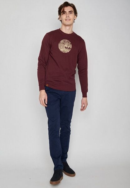 GREENBOMB Nature Mountain Circle Wild - Bequemes Sweatshirt aus Bio-Baumwolle / hochwertiger Print / Fair & Vegan von GreenBomb