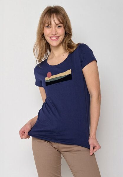 GREENBOMB Nature Pathway Loves - Lässiges T-Shirt aus Bio-Baumwolle / hochwertiger Print / GOTS / Fair & Vegan von GreenBomb