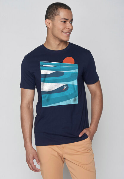 GREENBOMB Nature Perfect Waves Guide - T-Shirt für Herren von GreenBomb