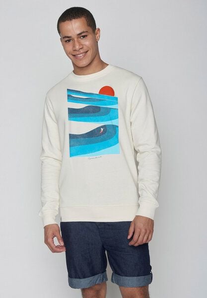 GREENBOMB Nature Perfect Waves Summer Wild - Bequemes Sweatshirt aus Bio-Baumwolle / hochwertiger Print / Fair & Vegan von GreenBomb