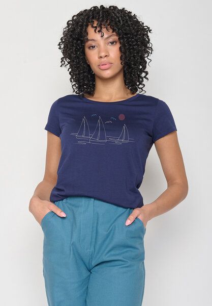 GREENBOMB Nature Upwind Loves - Lässiges T-Shirt aus Bio-Baumwolle / hochwertiger Print / GOTS / Fair & Vegan von GreenBomb