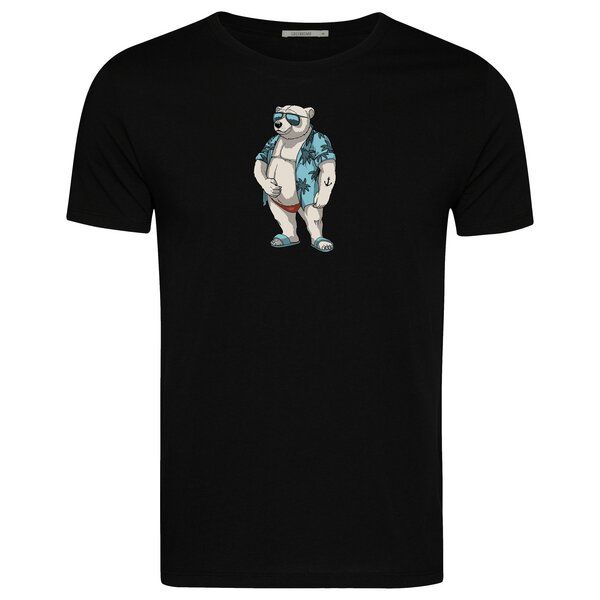 GREENBOMB Print T-Shirt Animal Beach Bear Guide GREENBOMB Print T-Shirt Animal Beach Bear Guide von GreenBomb