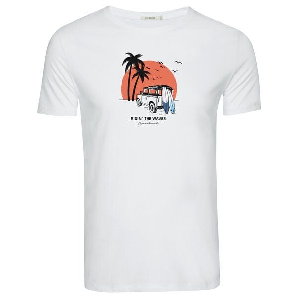 GREENBOMB Print T-Shirt Nature Car Surf Guide von GreenBomb