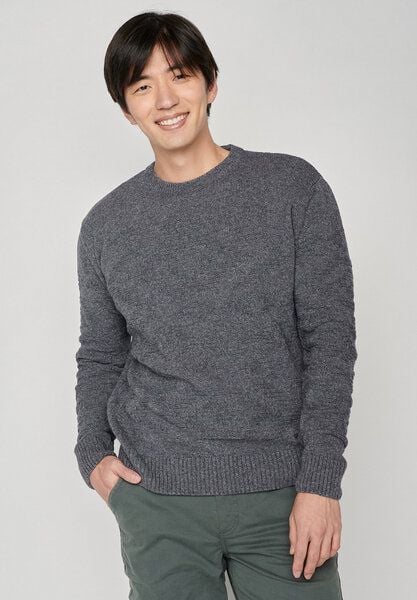 GREENBOMB Refill - Eleganter Strickpullover aus Wolle und Bio-Baumwolle / GOTS / Fair von GreenBomb