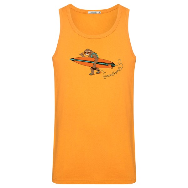 GreenBomb - Animal Sloth Surf Airy - Tanktops - Tank Top Gr S orange von GreenBomb