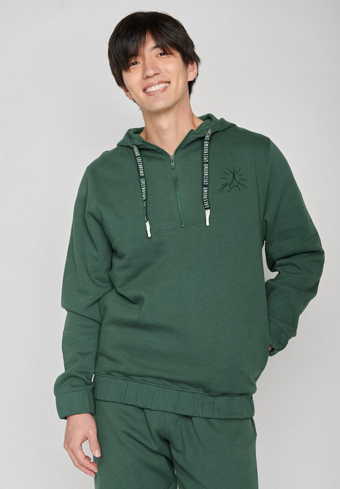 GreenBomb Hoodie Nature Mountain Sun von GreenBomb