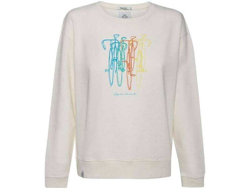 GreenBomb Rundhalspullover GREENBOMB Bio-Damen-Sweatshirt 'Bike Four' mit Run von GreenBomb