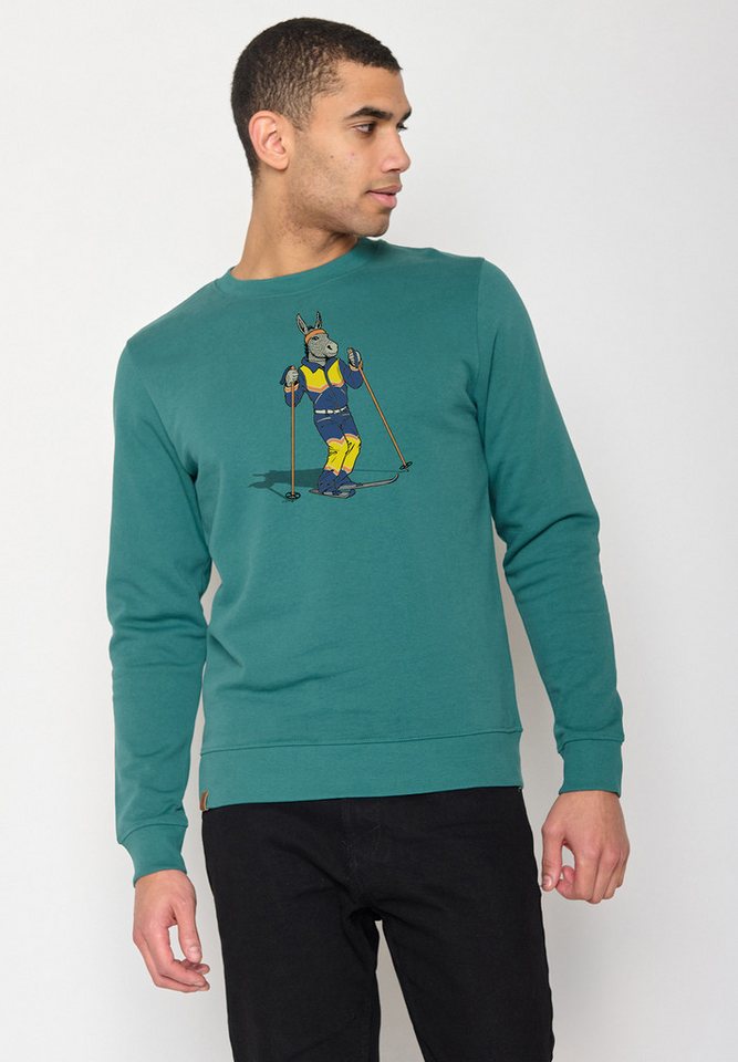 GreenBomb Sweatshirt Animal Donkey Ski von GreenBomb