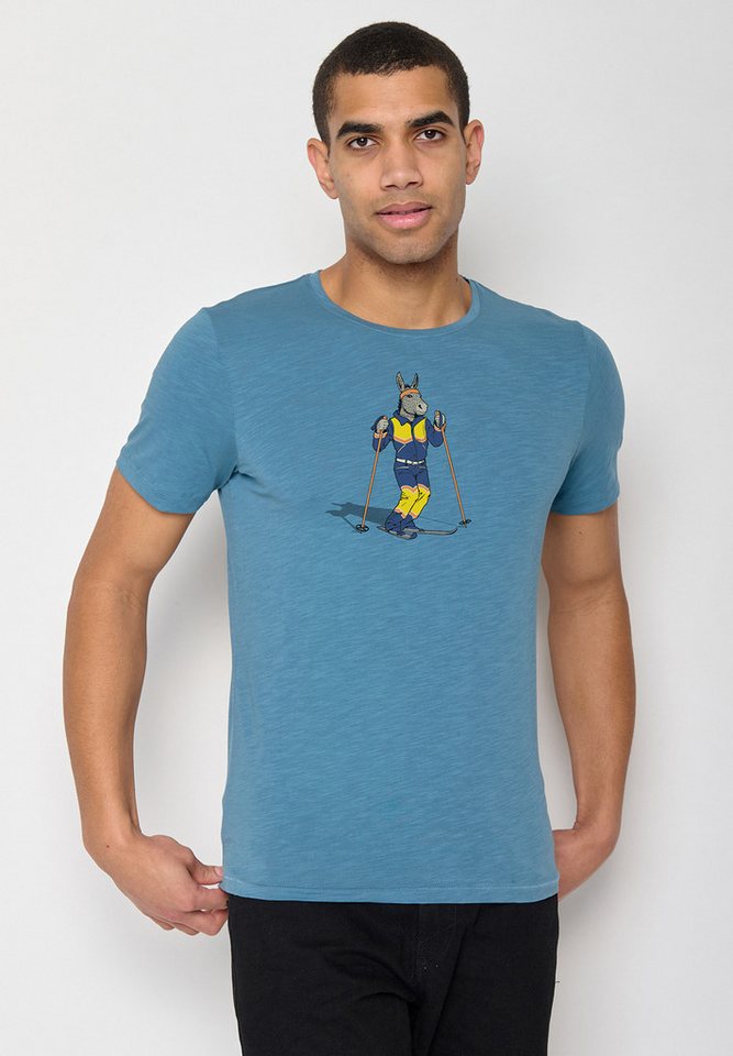 GreenBomb T-Shirt Animal Donkey Ski von GreenBomb