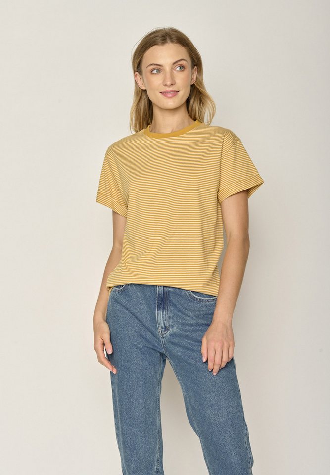 GreenBomb T-Shirt Stop Basic Motiv Bassic (1-tlg., 1) Rundhalsausschnitt, Bio-Baumwolle, GOTS Zertifiziert von GreenBomb