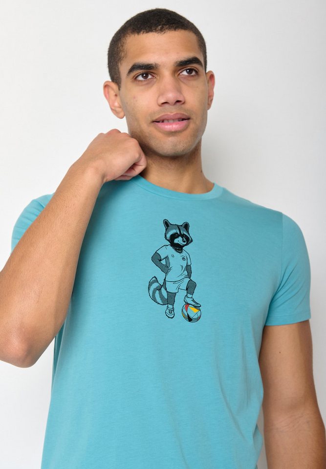 GreenBomb T-Shirt Football Raccoon (1-tlg., 1) von GreenBomb