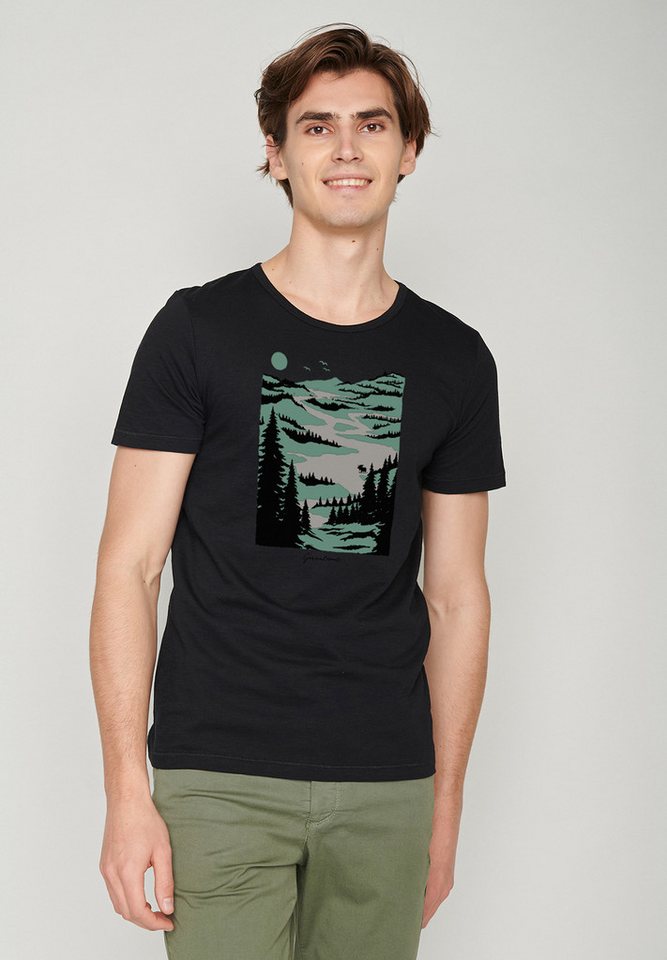 GreenBomb T-Shirt Nature Lakeside (1-tlg) von GreenBomb