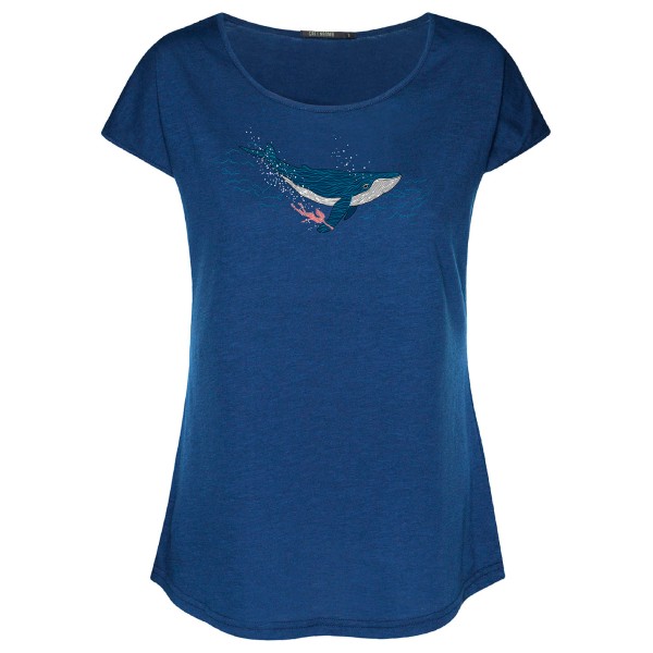 GreenBomb - Women's Animal Whale Dive Cool - T-Shirts - T-Shirt Gr L;M;S;XL;XS blau von GreenBomb