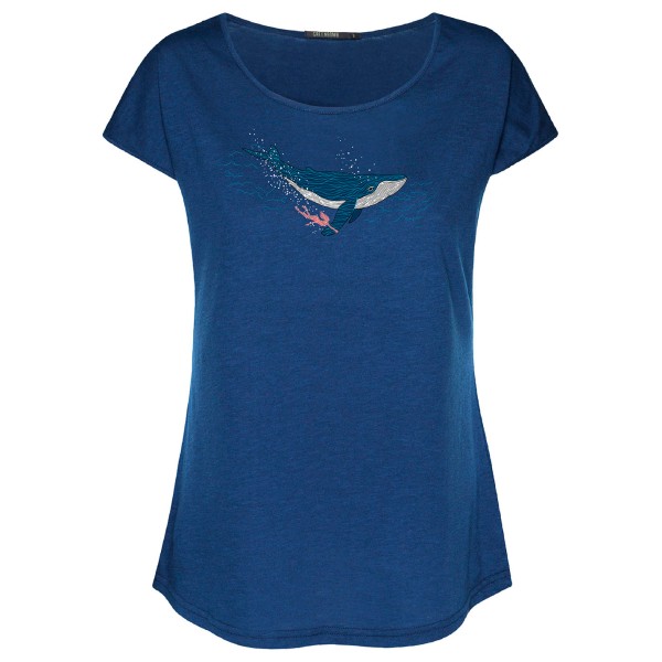 GreenBomb - Women's Animal Whale Dive Cool - T-Shirts - T-Shirt Gr XS blau von GreenBomb