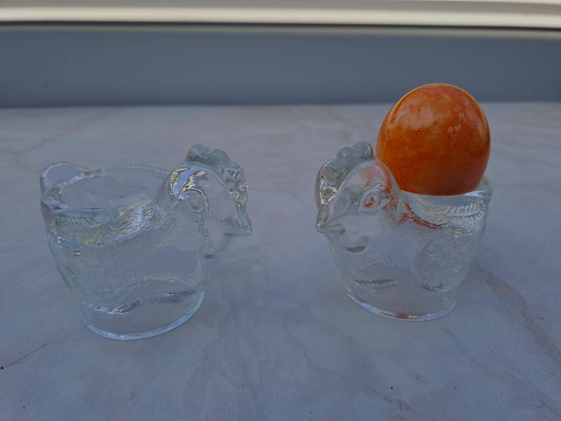 Vintage 2 Eierbecher Aus Glas Vintage 2 Eierbecher Aus Glas von GreenHillsShop