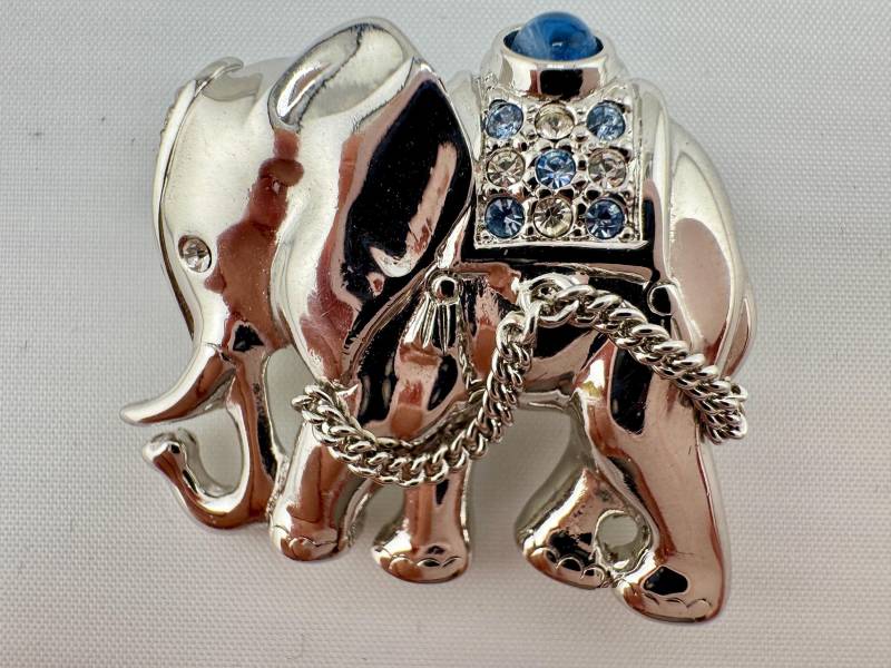 Vintage Strass Elefant Brosche - Henkel & Grosse Pforzheim von GreenHorseCollection