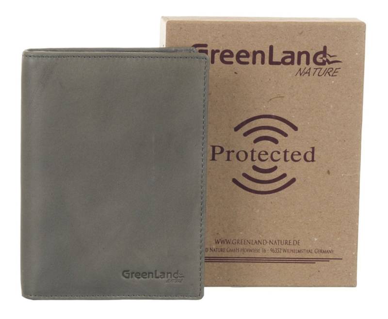 GreenLand Nature Etui Passport / Document Case, aus echtem Rindsleder mit RFID-Blocker Schutz von GreenLand Nature