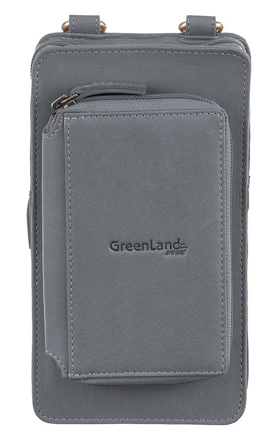 GreenLand Nature Handytasche NATURE Soft, mit aufgesetzter Börse und RFID-Schutz von GreenLand Nature