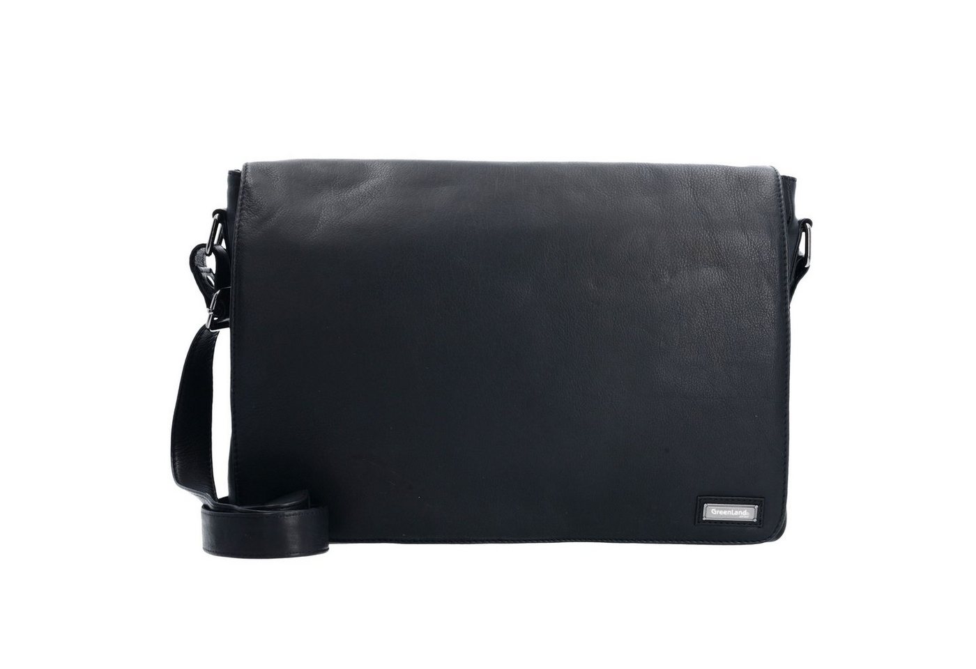 GreenLand Nature Messenger Bag Black Nappa, Leder von GreenLand Nature