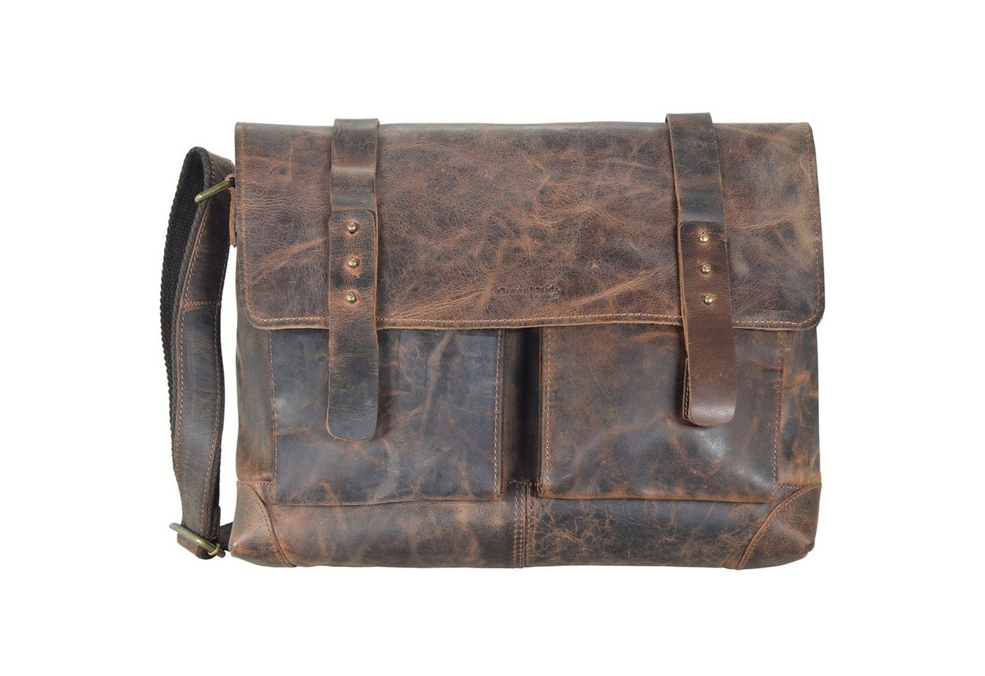 GreenLand Nature Messenger Bag Classic, Leder von GreenLand Nature