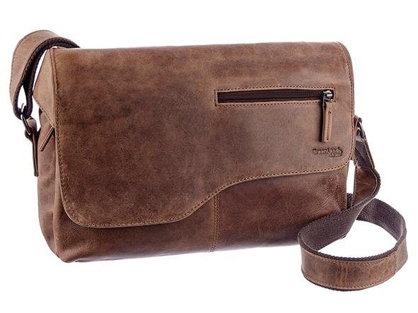 GreenLand Nature Messenger Bag Montana, im Vintage Look von GreenLand Nature