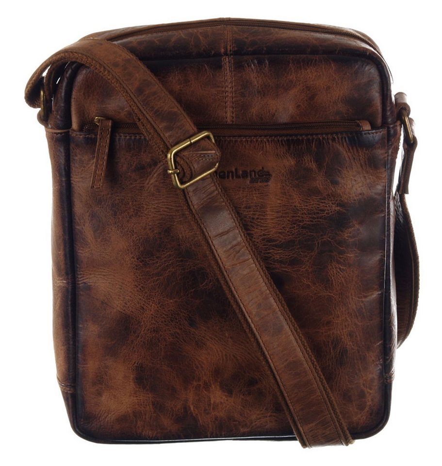 GreenLand Nature Umhängetasche Crossbody Bag, aus echtem Leder von GreenLand Nature