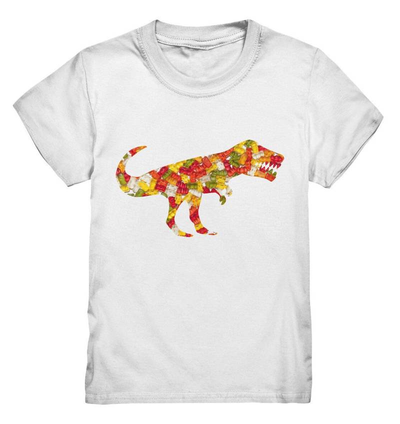 Kinder T-Shirt "T-Rex Mit Hunger Auf Gummibärchen" Einzigartiges Geschenk Für Kleine Dinosaurier-Freunde - Kids Premium Shirt von GreenLourie