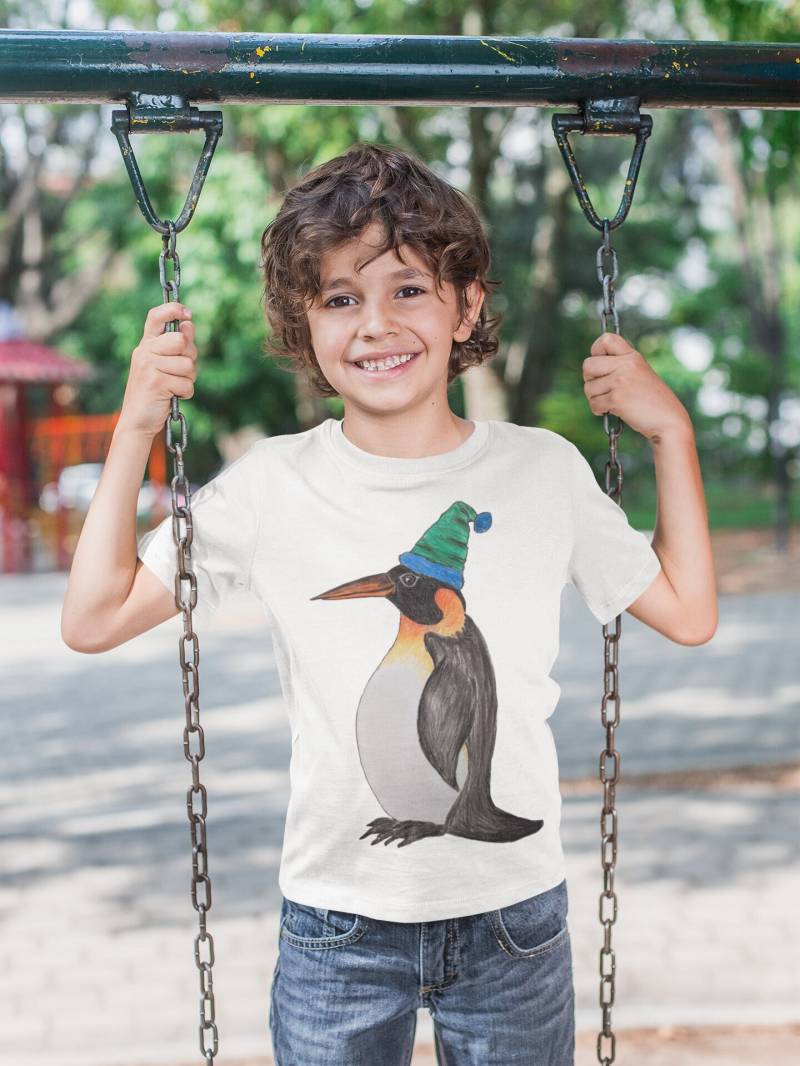 Pinguin Mit Kuscheliger Wollmütze Zauberhaftes Design Aus Köln Am Rhein - Kinder Premium T-Shirt von GreenLourie