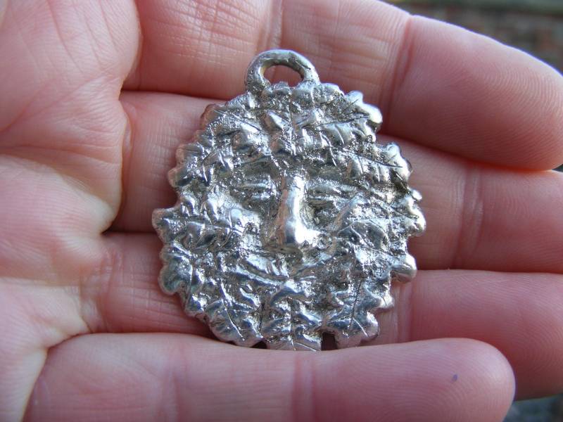 Green Man Sterling Silber Anhänger Green Man Sterling Silber Anhänger von GreenManJewellery