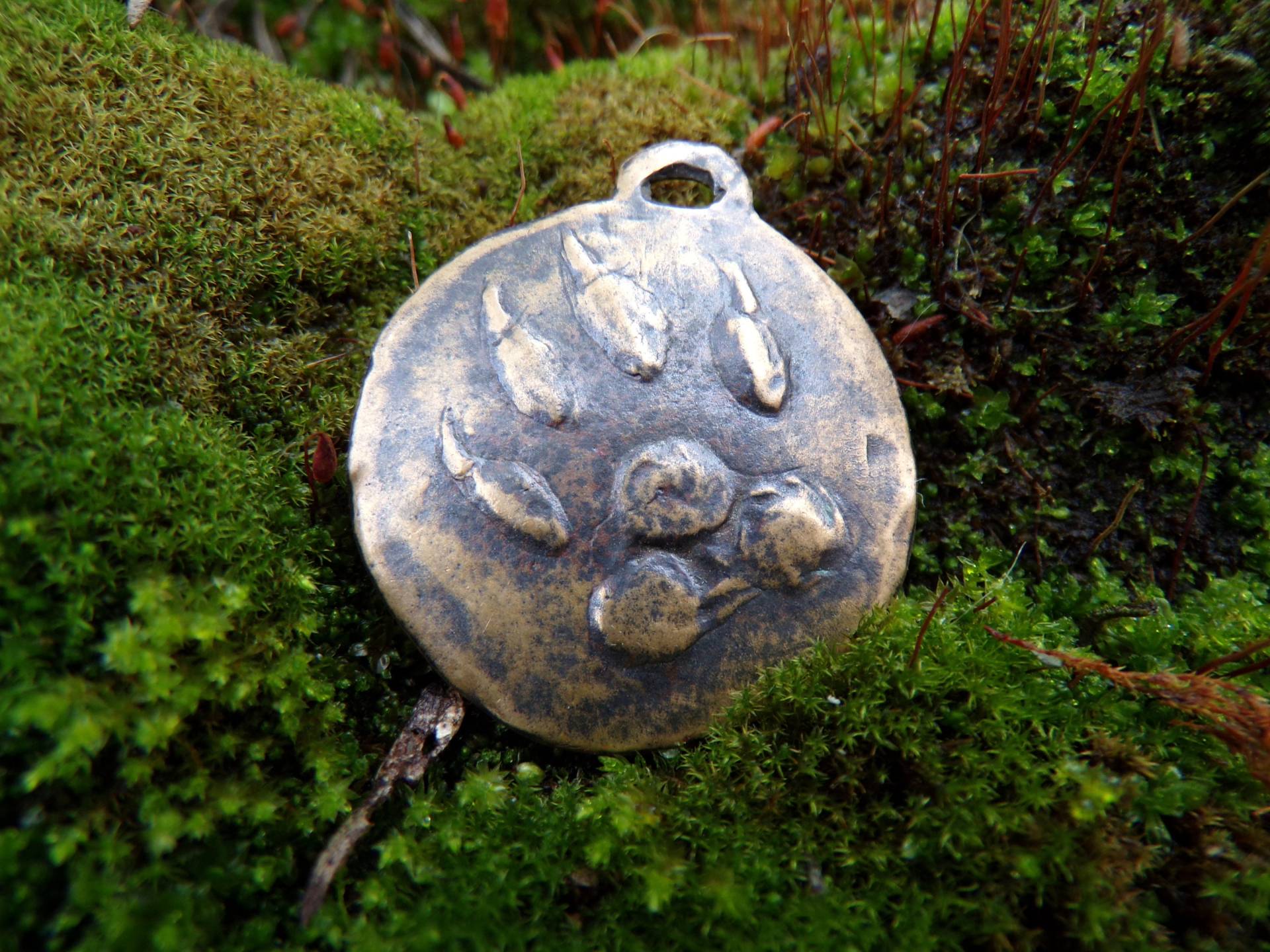 Wolfspfote Bronze Anhänger Wolfspfote Bronze Anhänger von GreenManJewellery