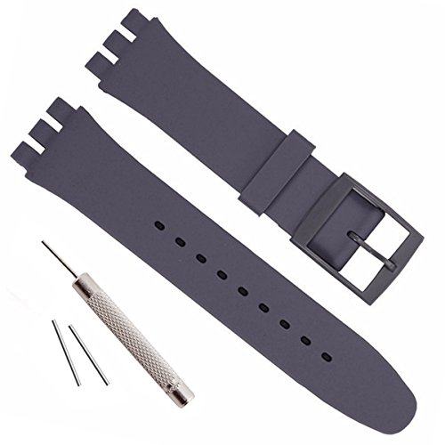 GreenOlive - Armbanduhr - LE, 17 mm, Dark Grey, Silikon, Kunststoff, Wasserdicht, Antiallergisch, Sport, Aktiv/Outdoor, Schnalle, Premium, Limitierte Edition von GreenOlive