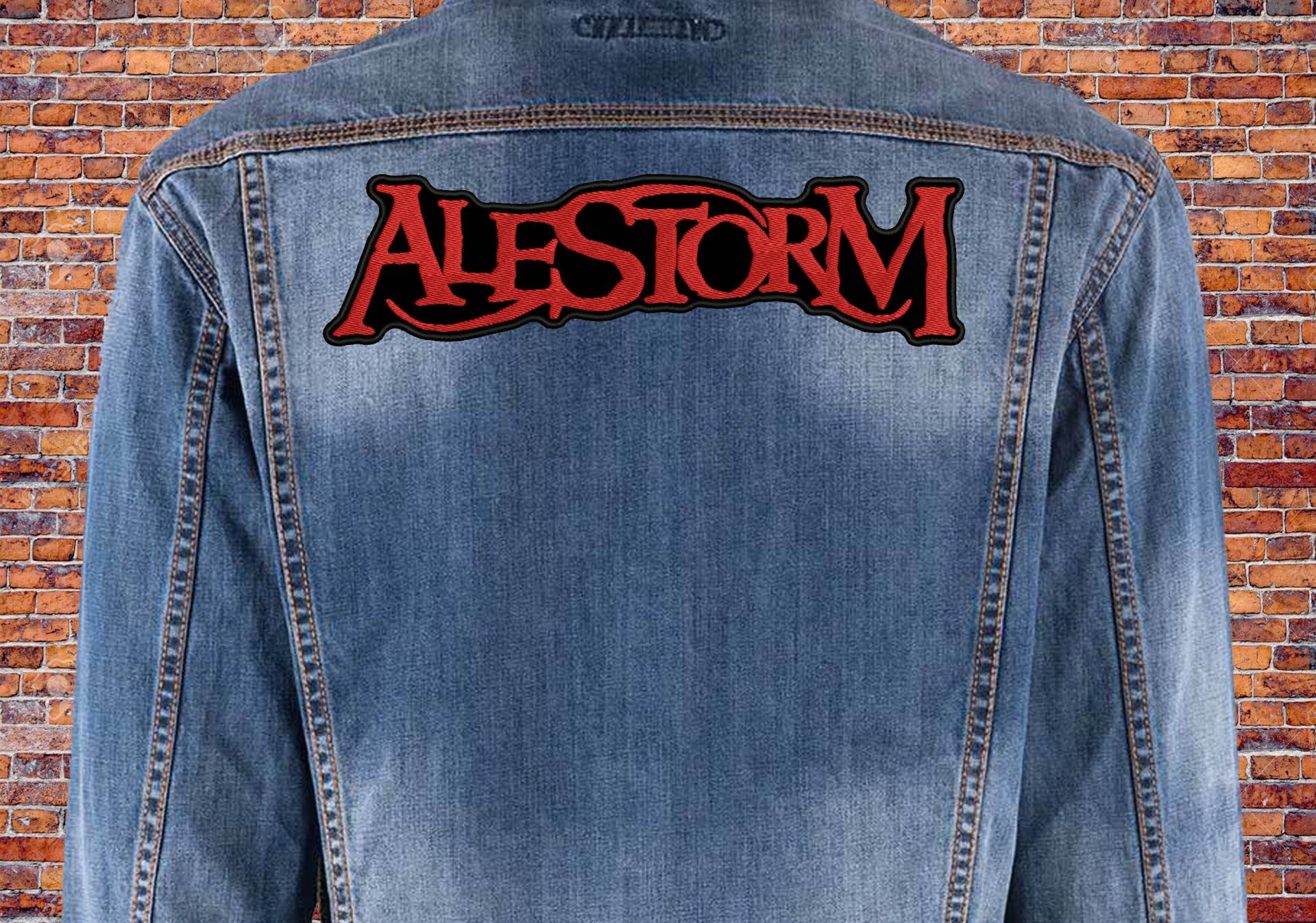 Alestorm Logo Patch Auf Der Rückseite. Aufnäher Aufnähen von GreenStitchArt