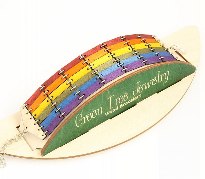 Pride Regenbogen Armband #7518 - Made in Usa von GreenTreeJewelry