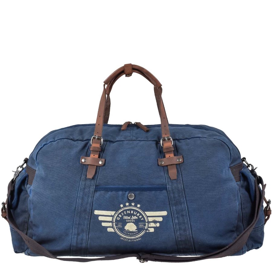 Reisetasche Canvas 65x32cm Aviator Blue Edition blau 5899-27 | Greenbu von Greenburry