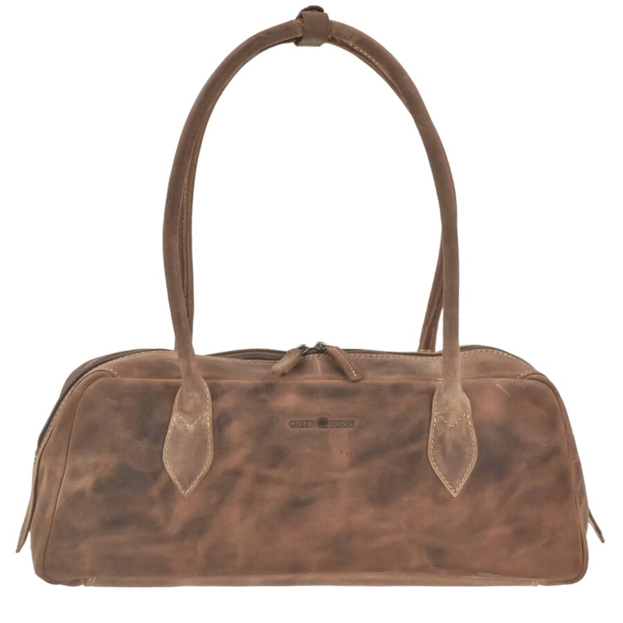 East-West-Bag Damentasche Leder 42x16cm "Vintage" antikbraun von Greenburry