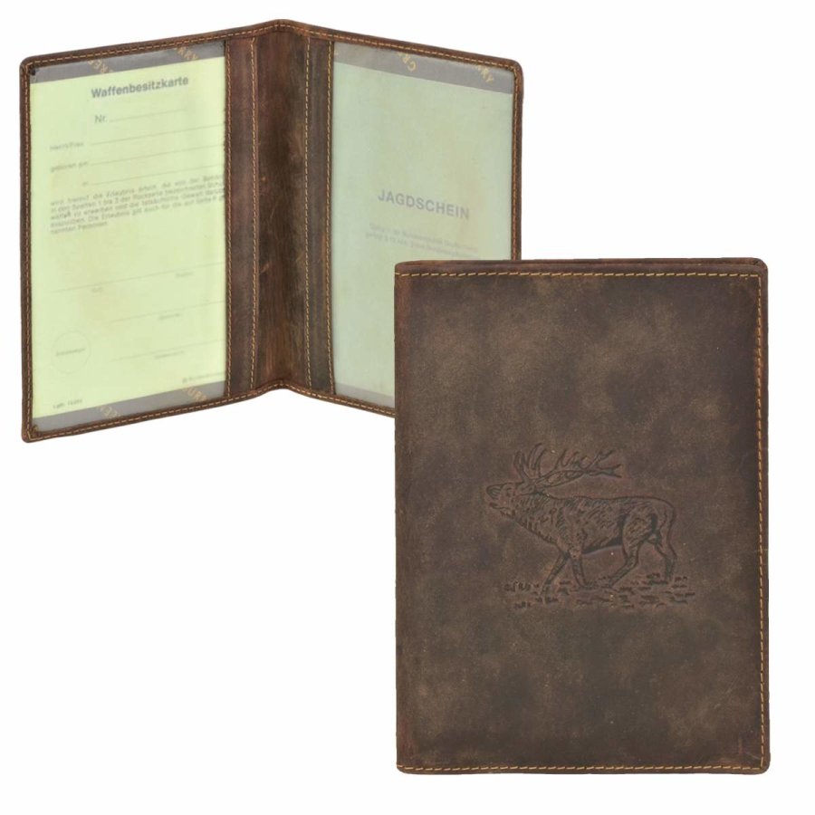 Jagdscheinetui Leder "Vintage Hunting" Hirsch antikbraun | Greenburry.de Jagdscheinetui Leder "Vintage Hunting" Hirsch antikbraun | Greenburry.de von Greenburry