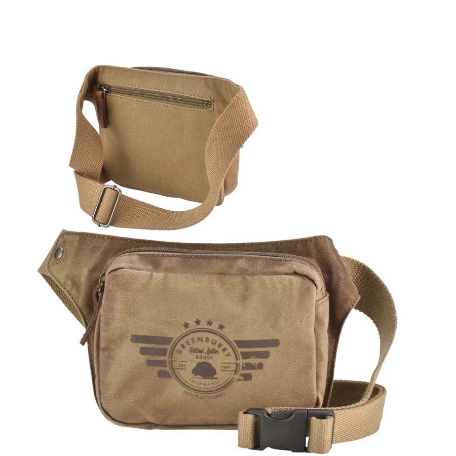 Bauchtasche Canvas 20x16cm Aviator 5906-24 | Greenburry.de von Greenburry