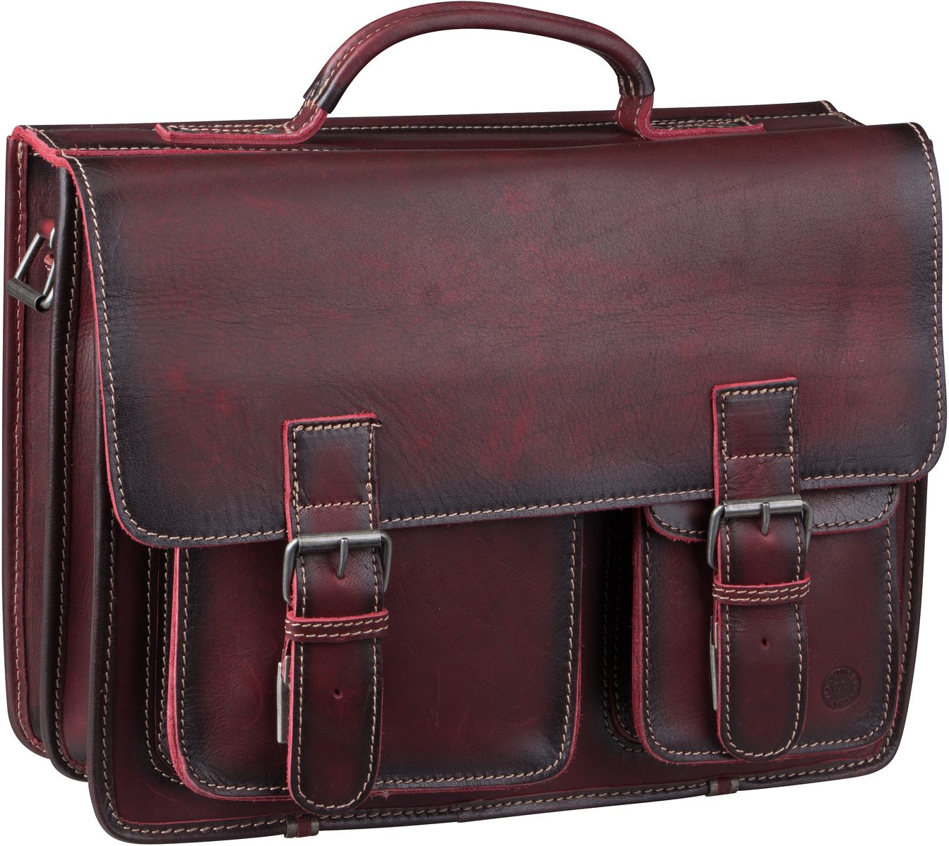 Greenburry Buffalo 1128 Mappe XXL  in Bordeaux (27 Liter), Aktentasche von Greenburry