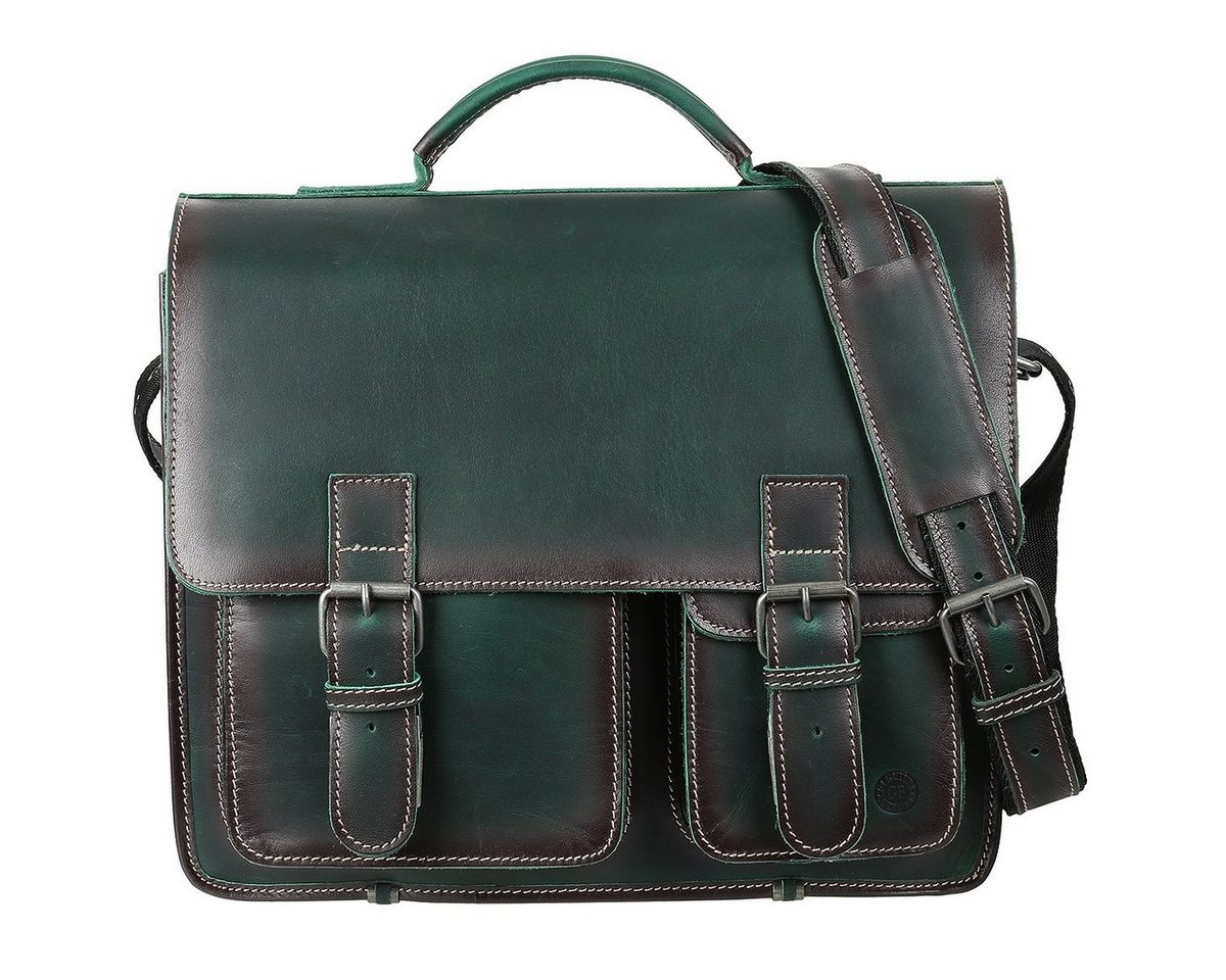 Greenburry Aktentasche Leder Aktentasche Schultertasche Lehrertasche 1128/NB Greenburry Aktentasche Leder Aktentasche Schultertasche Lehrertasche 1128/NB von Greenburry