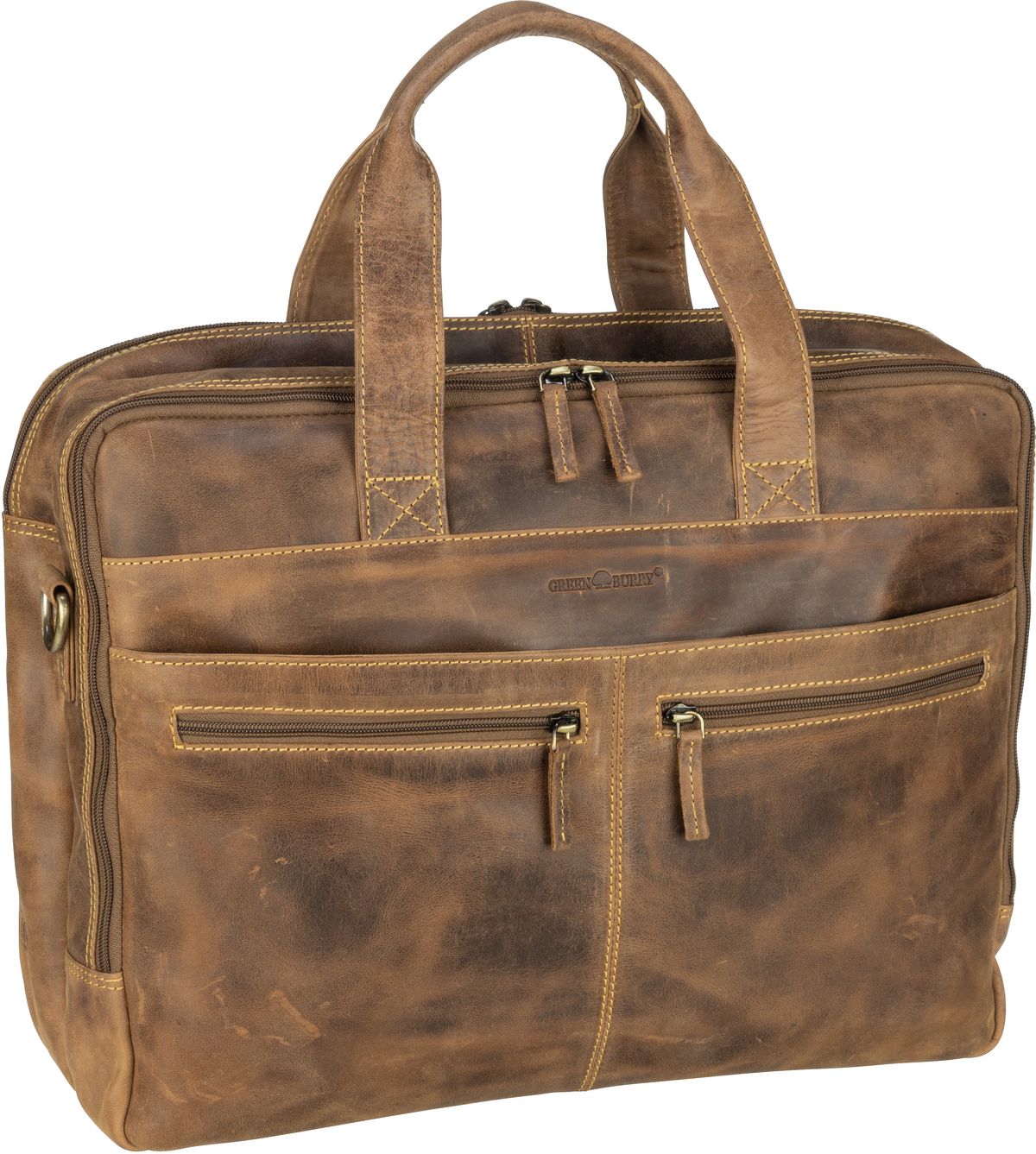 Greenburry Vintage 1572  in Braun (17.9 Liter), Aktentasche von Greenburry