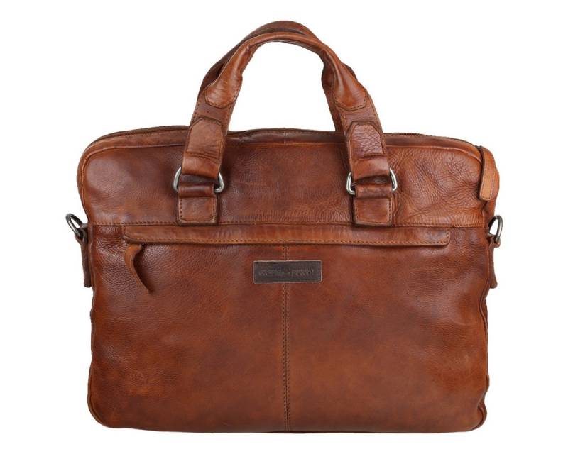 Greenburry Aktentasche Vintage Washed Leder Aktentasche Laptoptasche Businesstasche 2908-24 von Greenburry