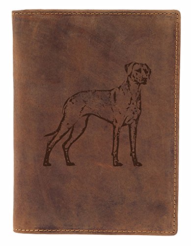 Greenburry Ausweismappe mit Rhodesian Ridgeback Motiv I Leder von Greenburry