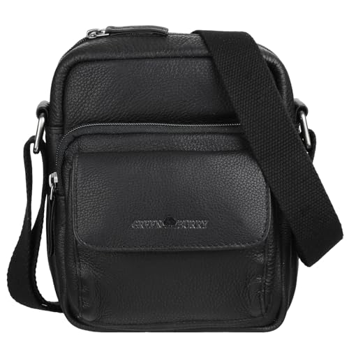 Greenburry Basic kleine Leder Crossover Bag Umhängetasche Schultertasche 1542-20 von Greenburry